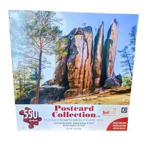 Postcard Collection Puzzle NWT 550 Pieces Multicolor 24 x18 Nauture Scene